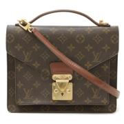 Pre-owned Canvas handbags Louis Vuitton Vintage , Brown , Dames