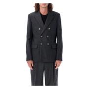 Dubbelborst Seizoensblazer Jas Ami Paris , Gray , Heren