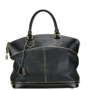 Pre-owned Leather handbags Louis Vuitton Vintage , Black , Dames