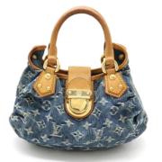 Pre-owned Canvas handbags Louis Vuitton Vintage , Blue , Dames