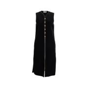 Pre-owned Cotton dresses Yves Saint Laurent Vintage , Black , Dames