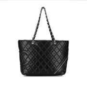 Pre-owned Leather totes Chanel Vintage , Black , Dames