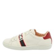 Pre-owned Leather sneakers Gucci Vintage , Beige , Dames