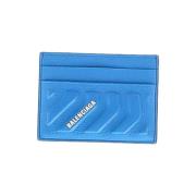 Pre-owned Leather wallets Balenciaga Vintage , Blue , Heren