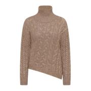 Kasjmier Zijde Trui Kiton , Beige , Dames