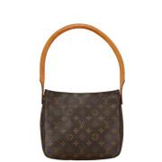 Pre-owned Canvas handbags Louis Vuitton Vintage , Brown , Dames