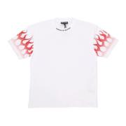 Flames Tee Wit/Rood Vision OF Super , White , Heren