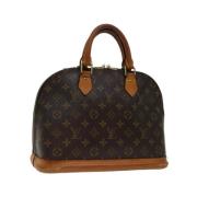 Pre-owned Canvas handbags Louis Vuitton Vintage , Brown , Dames