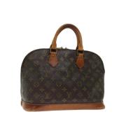 Pre-owned Canvas handbags Louis Vuitton Vintage , Brown , Dames