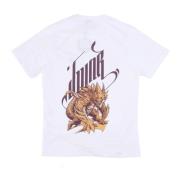 Witte Heren T-shirt met Draak Dolly Noire , White , Heren