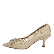 Pre-owned Lace heels Dolce & Gabbana Pre-owned , Beige , Dames