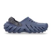 Blauwe Bijou Heren Muiltje Klomp Crocs , Blue , Heren