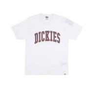 Crew Neck Tee Losse Pasvorm Logo Dickies , White , Heren