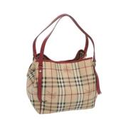 Pre-owned Fabric handbags Burberry Vintage , Beige , Dames