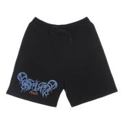 Zwarte Sweatshorts Elastische Taille Lichtgewicht Propaganda , Black ,...