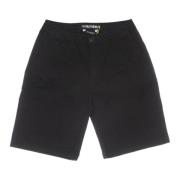 Zwarte Jogger Shorts met Zakken Iuter , Black , Heren