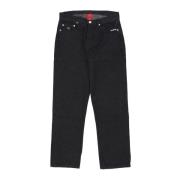 Zwarte Baggy Denim Jeans ES , Black , Heren