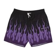 Flames Zwemshorts Zwart/Paars Vision OF Super , Black , Heren