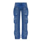 Jeans met logo The Attico , Blue , Dames