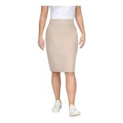 Rok midi met bloemenprint 2-Biz , Beige , Dames