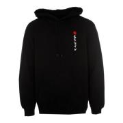 Hoodie met capuchon en trekkoord Edwin , Black , Heren