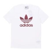 Klassieke Trefoil Tee Heren T-shirt Adidas , White , Heren