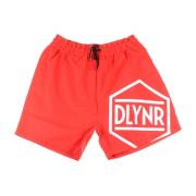 Rode Logo Zwemshorts voor Mannen Dolly Noire , Red , Heren