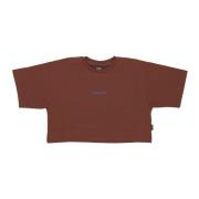 Cropped T-shirt met ribben in Mink Bruin Propaganda , Brown , Heren