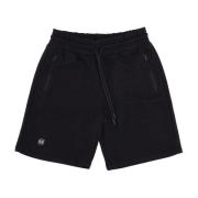 Zwarte Lettering Sweatpant Shorts Dolly Noire , Black , Heren