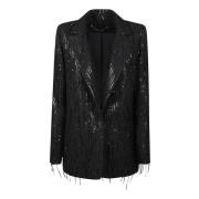 Elegante Blazer voor Vrouwen Federica Tosi , Black , Dames