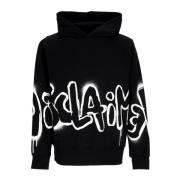 Zwarte Hoodie Lichtgewicht Sweatshirt Disclaimer , Black , Heren