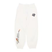 Flamed Logo Lichtgewicht Trainingsbroek Acupuncture , White , Heren