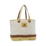 Pre-owned Cotton totes Burberry Vintage , Beige , Dames