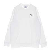 Essential Trefoil Crewneck Sweatshirt Wit Adidas , White , Heren