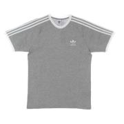 Gestreept T-shirt Korte Mouw Ronde Hals Adidas , Gray , Dames