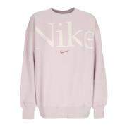 Phoenix Fleece Crewneck Sweatshirt Oversized Logo Nike , Purple , Dame...