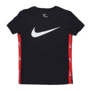 Zwarte Poly Tee Korte Mouw T-shirt Nike , Black , Heren