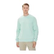 Groene Katoenen Sweatshirt - Rechte pasvorm Calvin Klein , Blue , Here...