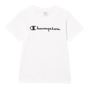 Basis Kortemouw T-shirt voor Meisjes Champion , White , Dames