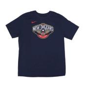 New Orleans Pelicans Logo Tee Nike , Blue , Heren