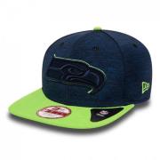 Sportieve Flat Brim Cap in Navy/Lime New Era , Blue , Unisex