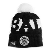 Sportieve Pom Pom Herenmuts Zwart/Wit New Era , Black , Heren