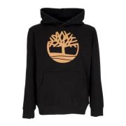 Boom Logo Hoodie Zwart Tarwe Timberland , Black , Heren