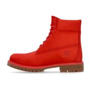 Rode Nubuck Premium Laars Timberland , Red , Heren