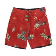 Woestijn Slang Bloemen Bermuda Boardshorts Vans , Multicolor , Heren