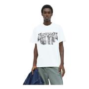 Grafische Print Katoenen Jersey T-shirt Carhartt Wip , White , Heren