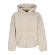 Zilvergrijze Sherpa Hoodie Obey , Beige , Heren