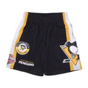 NHL Thuisstad Mesh Basketbalshorts Zwart Mitchell & Ness , Black , Her...