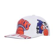 NBA Platte Klep Pet Knicks Wit Mitchell & Ness , White , Heren