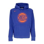 NBA Essentials Fleece Hoodie Blauw Nike , Blue , Heren